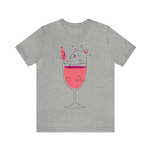 Load image into Gallery viewer, Cat in a wine Glass T-Shirt
