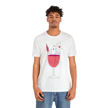 Load image into Gallery viewer, Cat in a wine Glass T-Shirt
