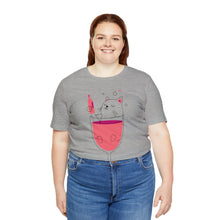 Load image into Gallery viewer, Cat in a wine Glass T-Shirt
