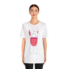 Load image into Gallery viewer, Cat in a wine Glass T-Shirt
