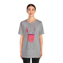 Load image into Gallery viewer, Cat in a wine Glass T-Shirt
