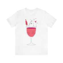 Load image into Gallery viewer, Cat in a wine Glass T-Shirt
