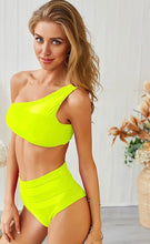 Load image into Gallery viewer, Lime Bright 2-Piece Swimsuit (Top)
