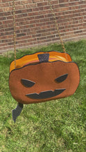 Load and play video in Gallery viewer, Spooky Glitter Pumpkin Crossbody
