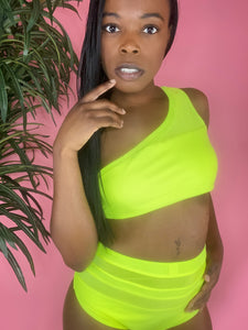 Lime Bright 2-Piece Swimsuit (Top)