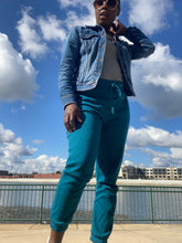 Load image into Gallery viewer, Teal Jogger Pants
