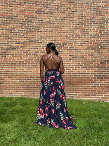 Nina Basic Floral Maxi Dress