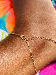 StarFish Layered Gold Anklet