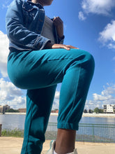 Load image into Gallery viewer, Teal Jogger Pants
